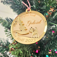Charger l'image dans la galerie, Faon de Noël - Décoration de Noël 2023 Personnalisée