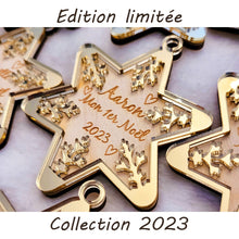 Charger l'image dans la galerie, Étoile de Noël - Décoration de Noël 2023 Personnalisée